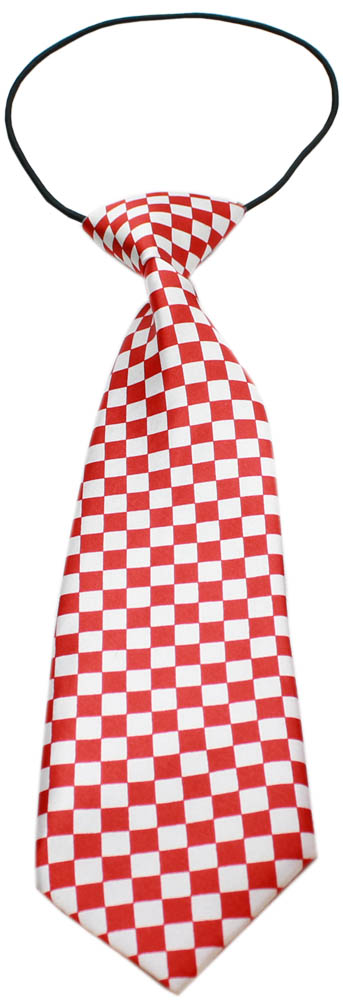 Big Dog Neck Tie Checkered Red